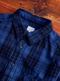 Original Twill Check Flannel Shirt in Indigo