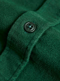 Moleskin Button-Up Shirt in Green