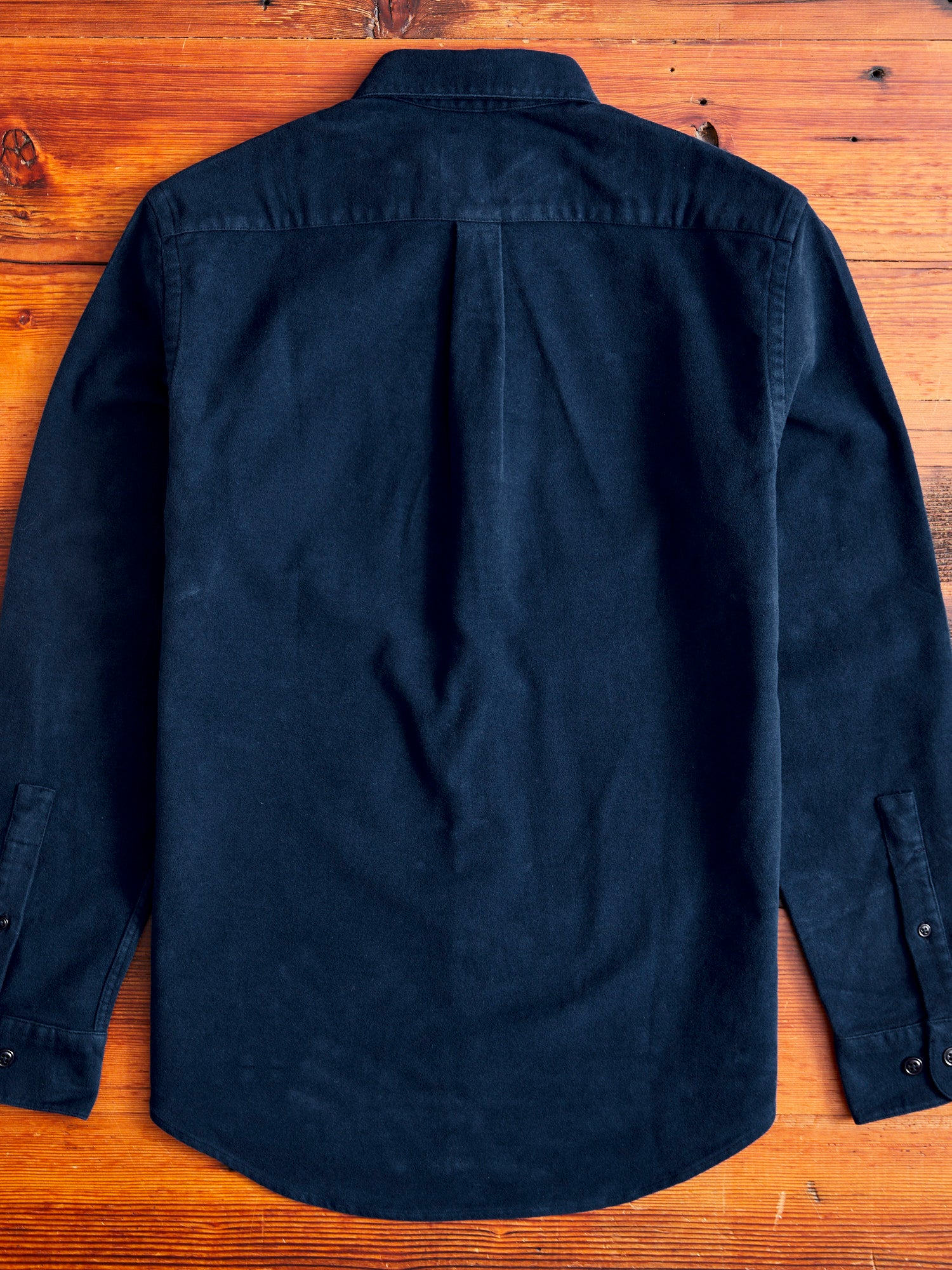 Moleskin Button-Up Shirt in Navy – Blue Owl Workshop