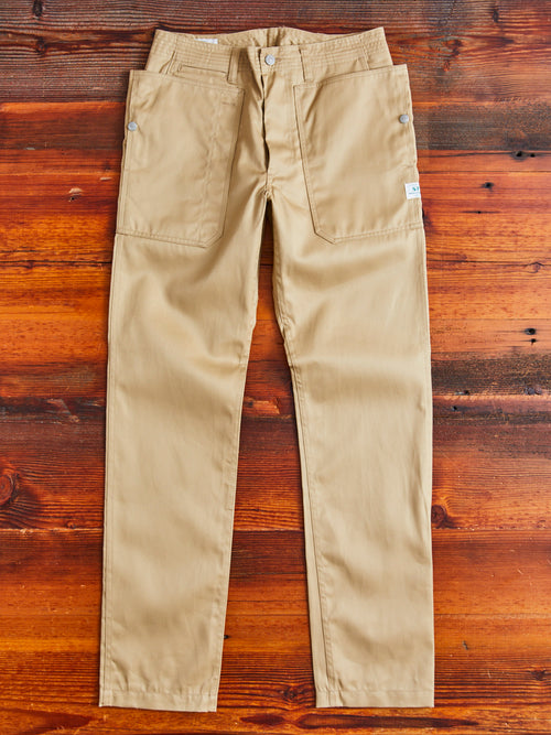 Fall Leaf Sprayer Pants in Beige Chino