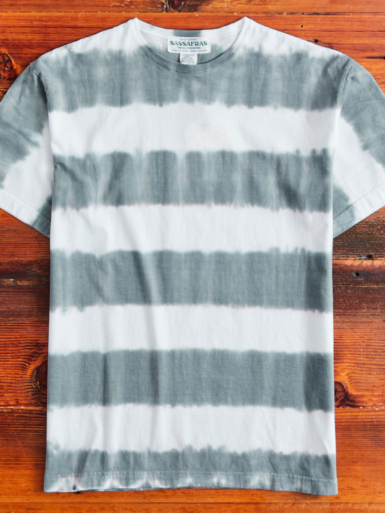 Stratum Tie-Dye Border T-Shirt in Grey