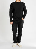 Long Sleeve Pocket T-Shirt in Black