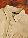Cotton Wool CPO Shirt in Beige