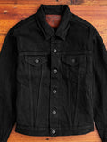 02527PRZ-BK "Secret Denim" 20oz Black Selvedge Denim Jacket