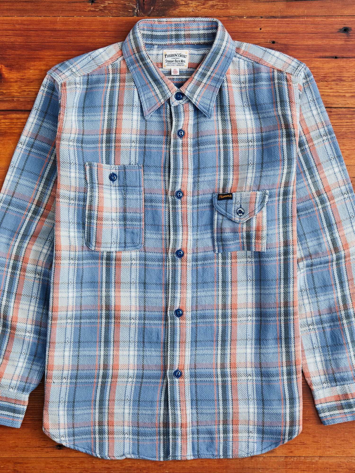 750WS Heavy Flannel Shirt in Blue – Blue Owl Workshop
