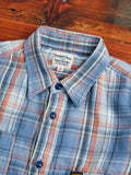 750WS Heavy Flannel Shirt in Blue