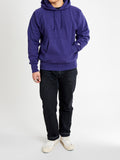 Reverse Weave Heavyweight Pullover Hoodie in Purple