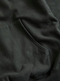 Reverse Weave Heavyweight Pullover Hoodie in Black