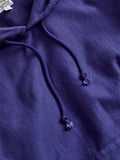 Reverse Weave Heavyweight Pullover Hoodie in Purple