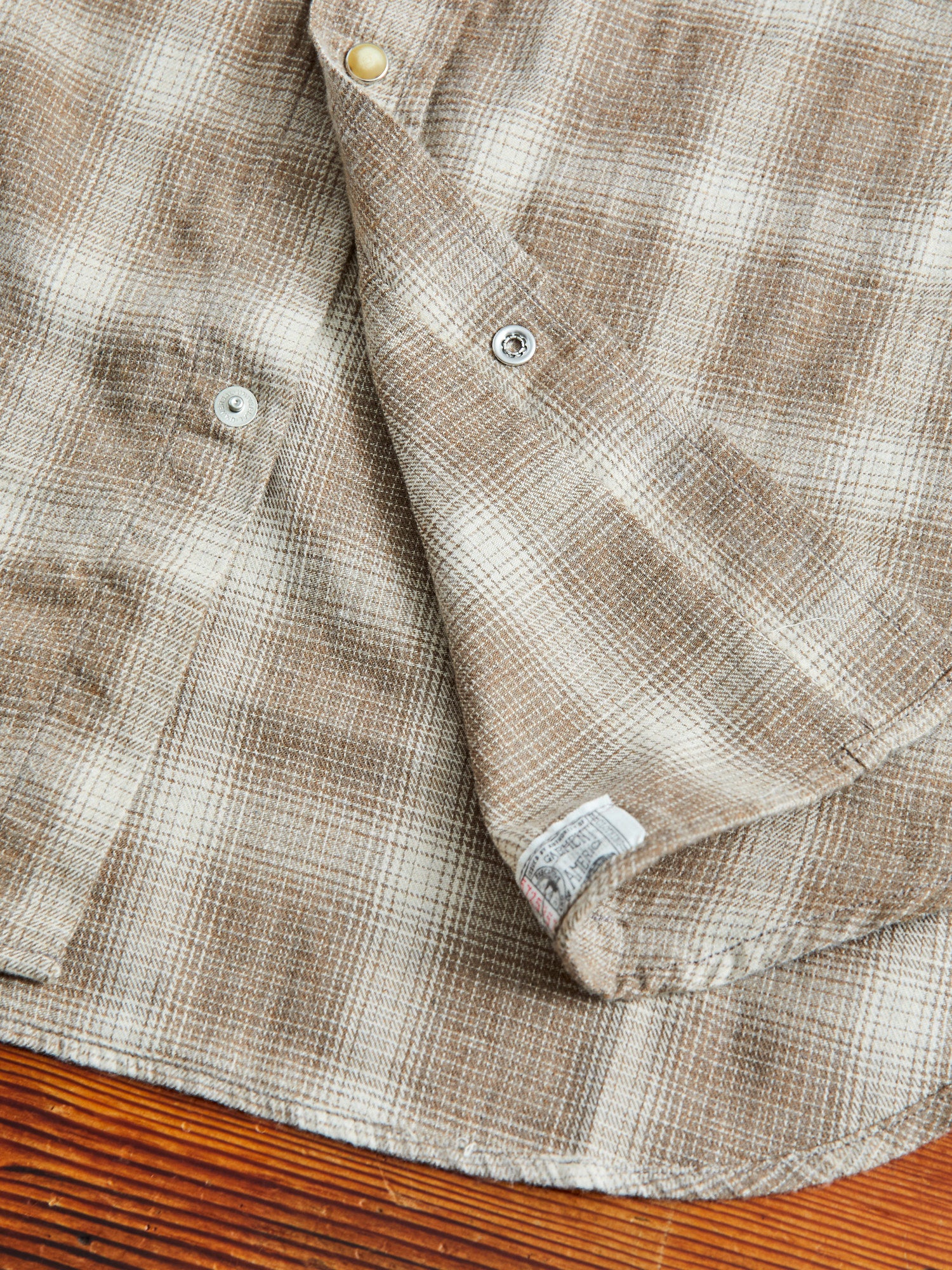 Ombre Check Western Shirt in Brown – Blue Owl Workshop