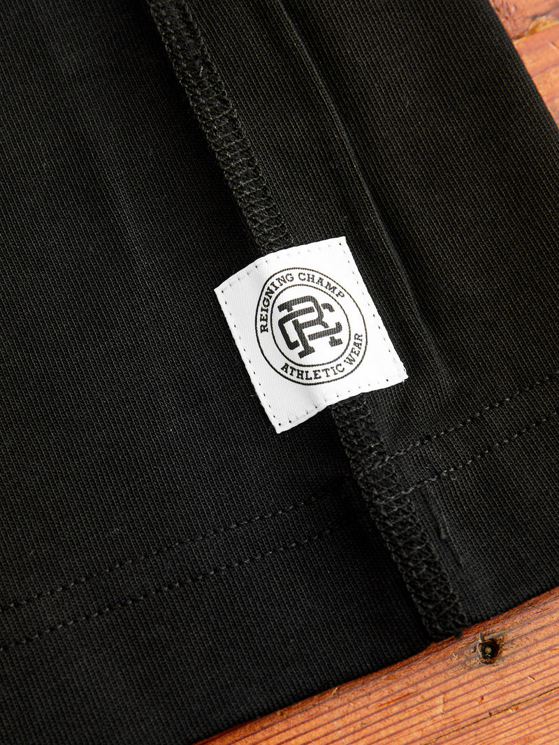 Midweight Jersey T-Shirt in Black