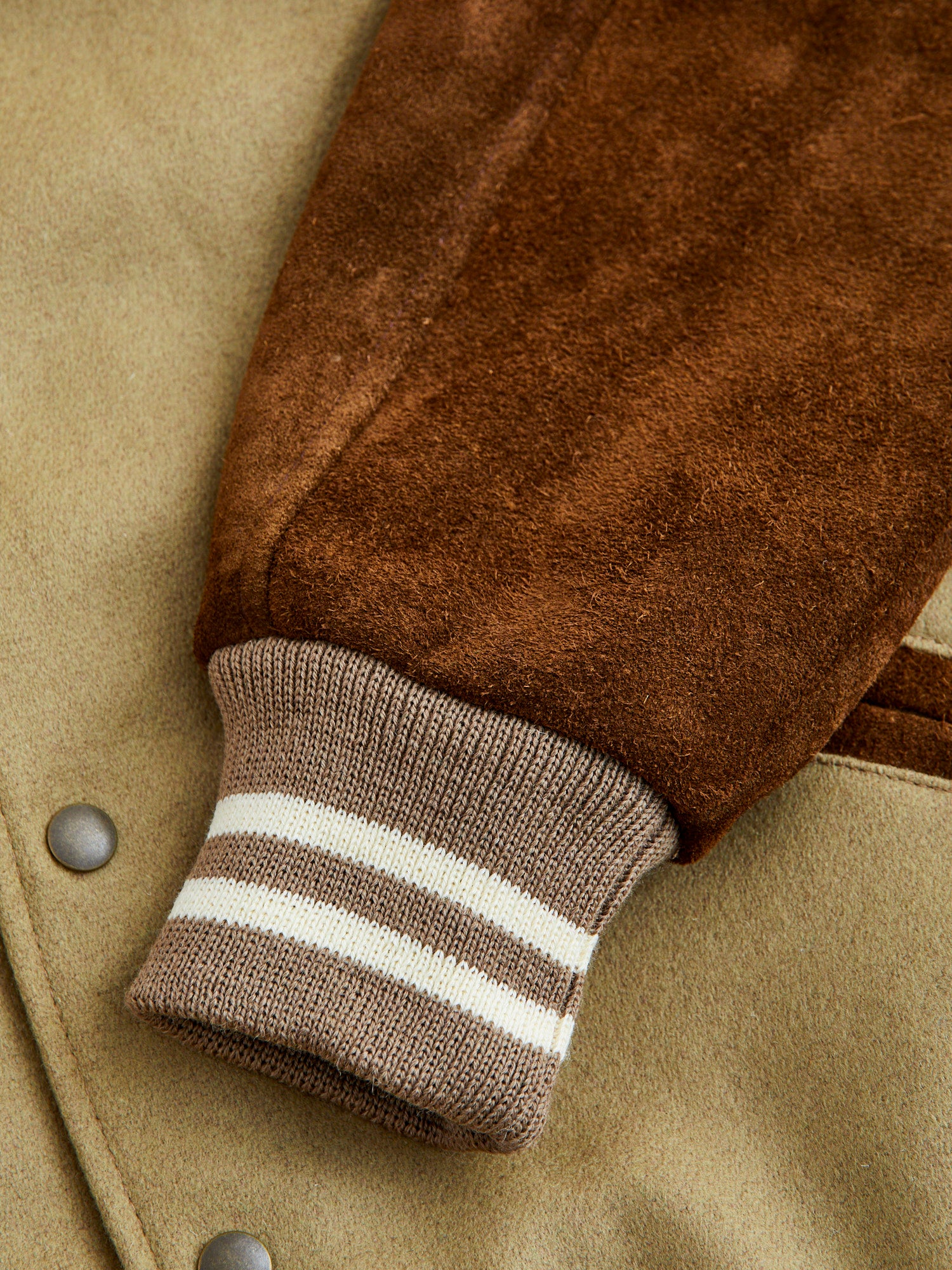 Ivy Varsity Jacket in Camel Roughout – Blue Owl Workshop
