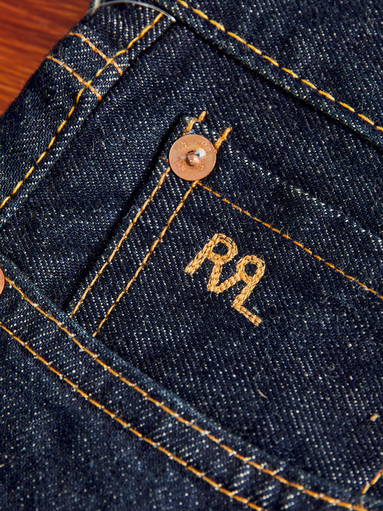 ダブルアールエル RRL 8oz OFFICER’S CHIN DENIM 15oz Rinsed Selvedge Denim - Straight Fit – Blue Owl Workshop