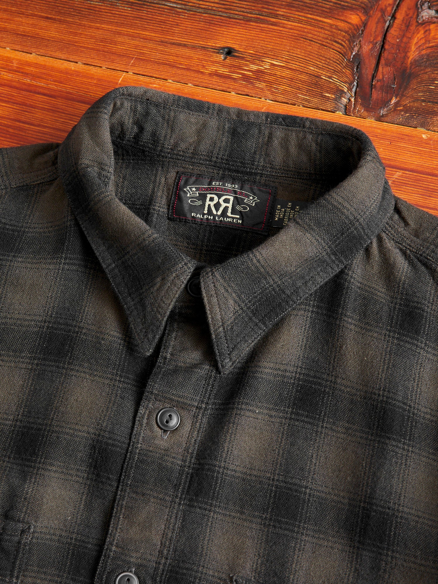 Cameron Canvas Workshirt in Black/Grey – Blue Owl Workshop