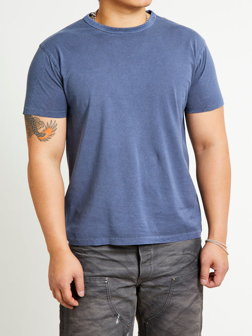 Vintage Knit T-Shirt in Washed Navy