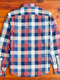 Lee Cotton-Linen Workshirt in Red/Indigo Plaid