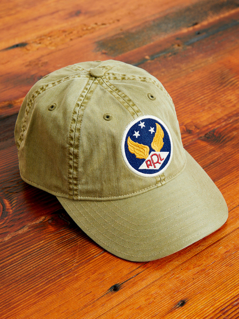 Twill Baseball Cap in Brewster Green Blue Owl