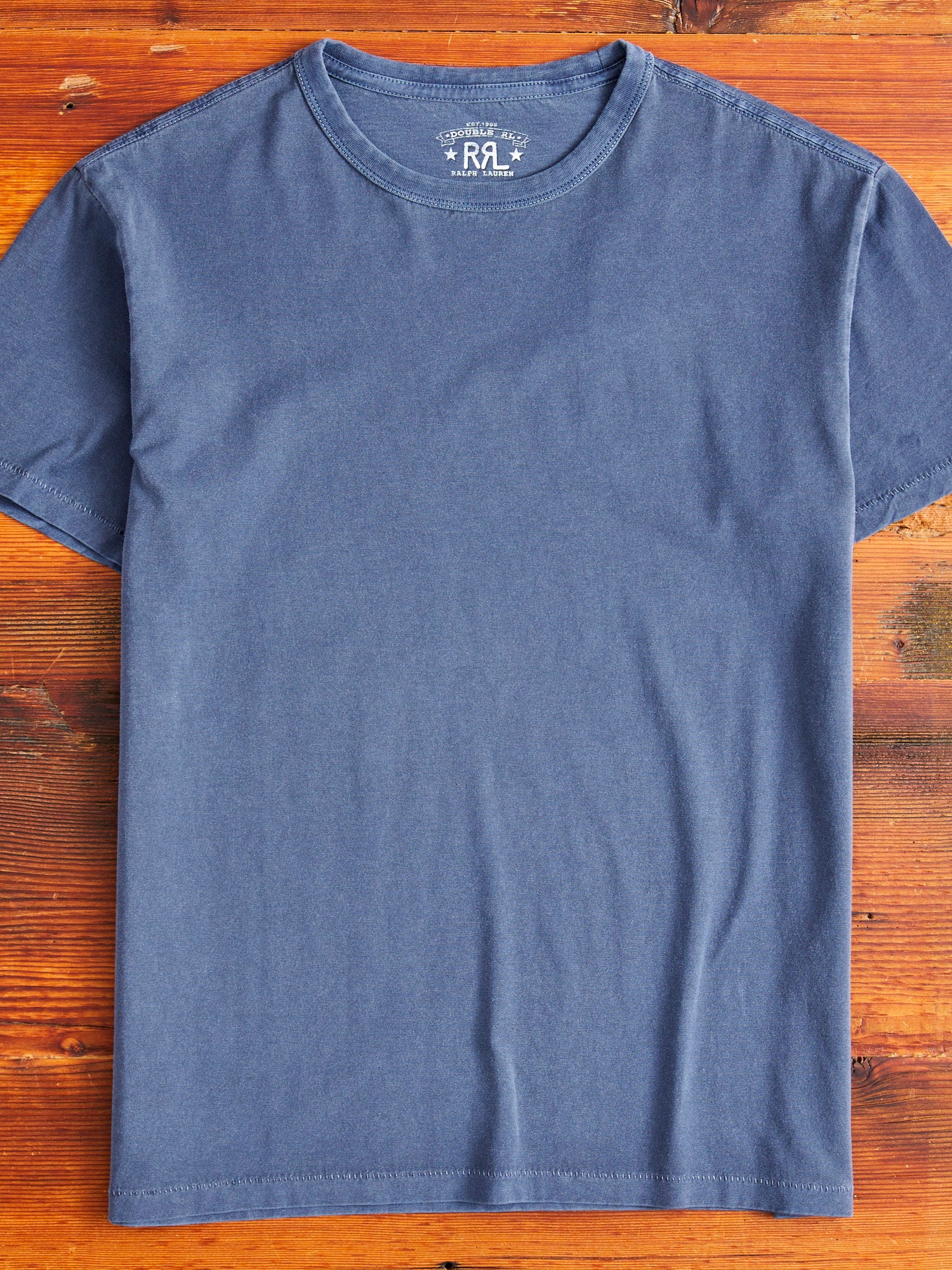 RRL ネイビー Tシャツ 100%コットン Vintage Knit T-Shirt in Washed Navy – Blue Owl Workshop