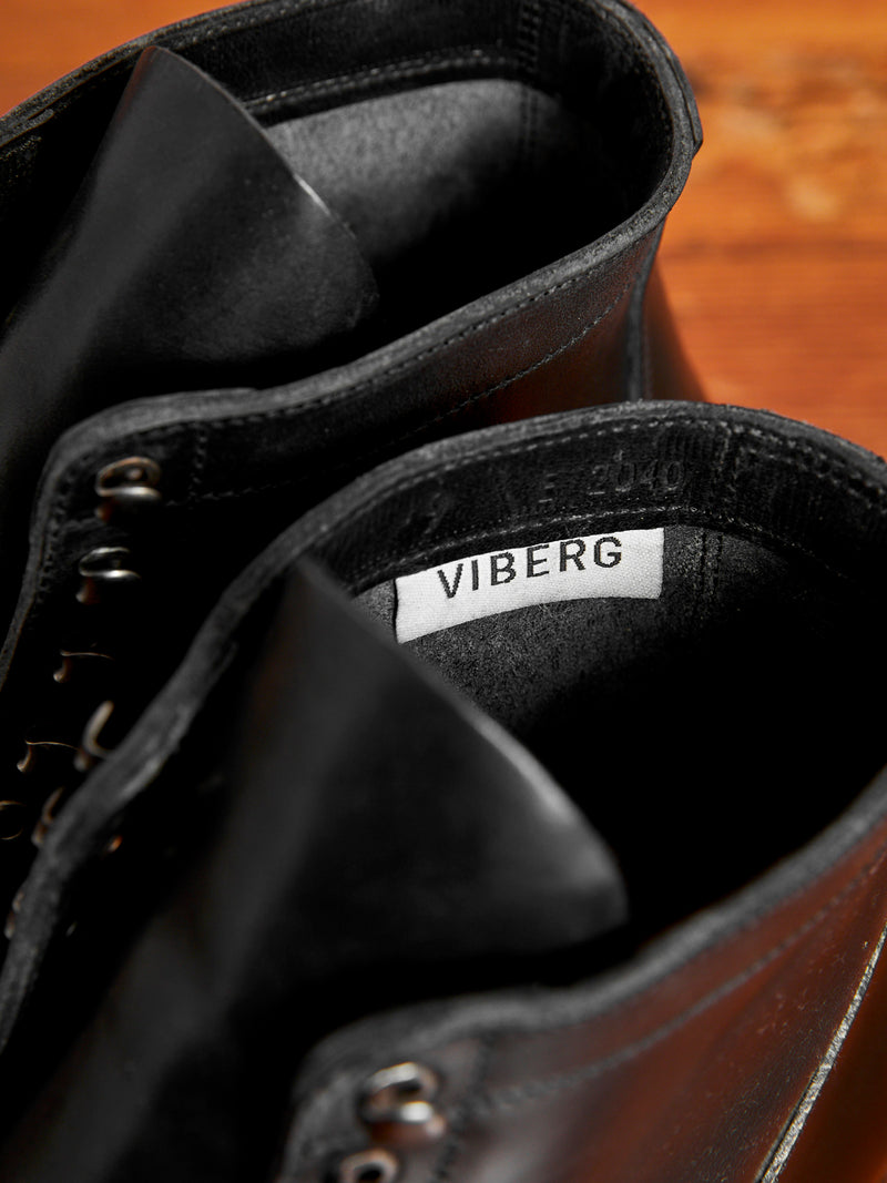 Dark Horse" Service Boot 2040 Commando in Comipel Nero Horsehide Blue Owl Workshop Dark Horse" Service Boot 2040 Commando in Comipel Nero Horsehide Blue Owl Workshop