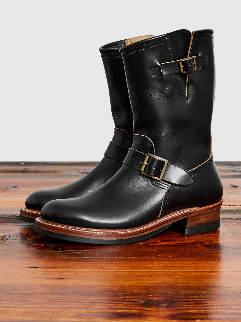 Wabash Engineer Boot in Horween Chromexcel Black