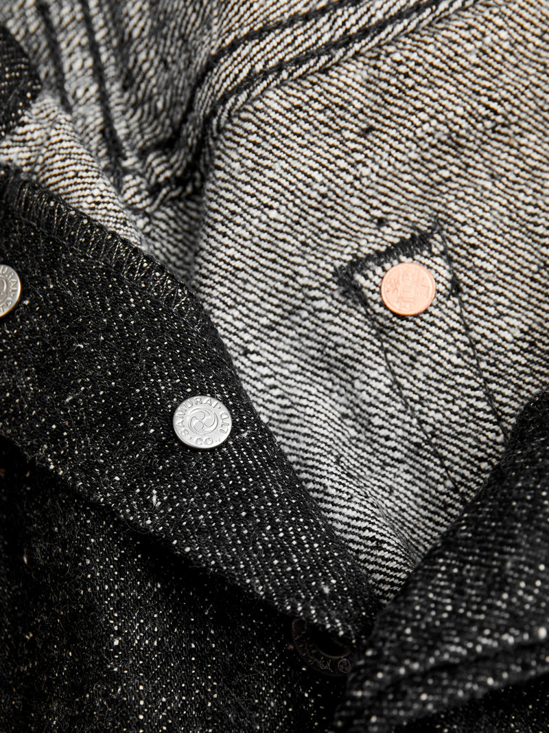 S211BK "Koku Benkei" 17oz Black Selvedge Denim - Relaxed Tapered Fit