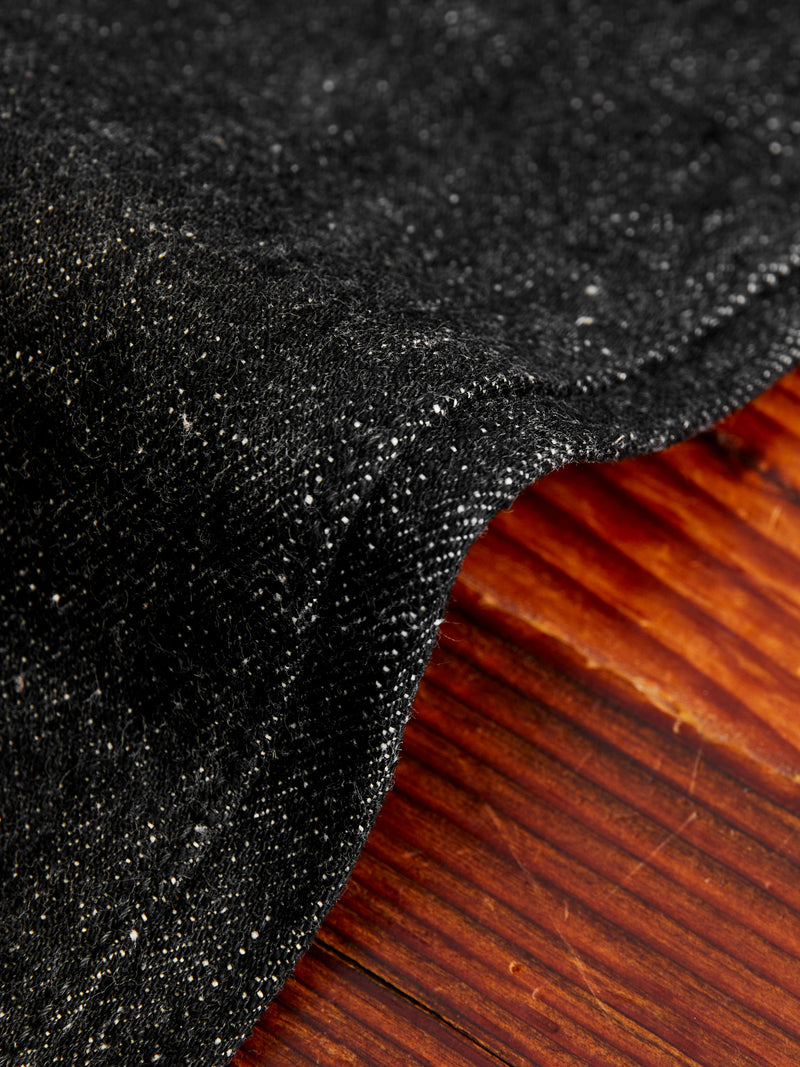 S211BK "Koku Benkei" 17oz Black Selvedge Denim - Relaxed Tapered Fit