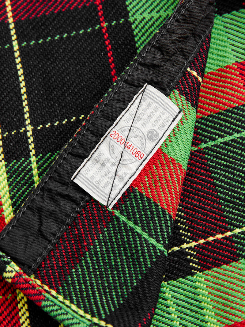 SIN23-01W Rope Dyed Flannel Shirt in Green