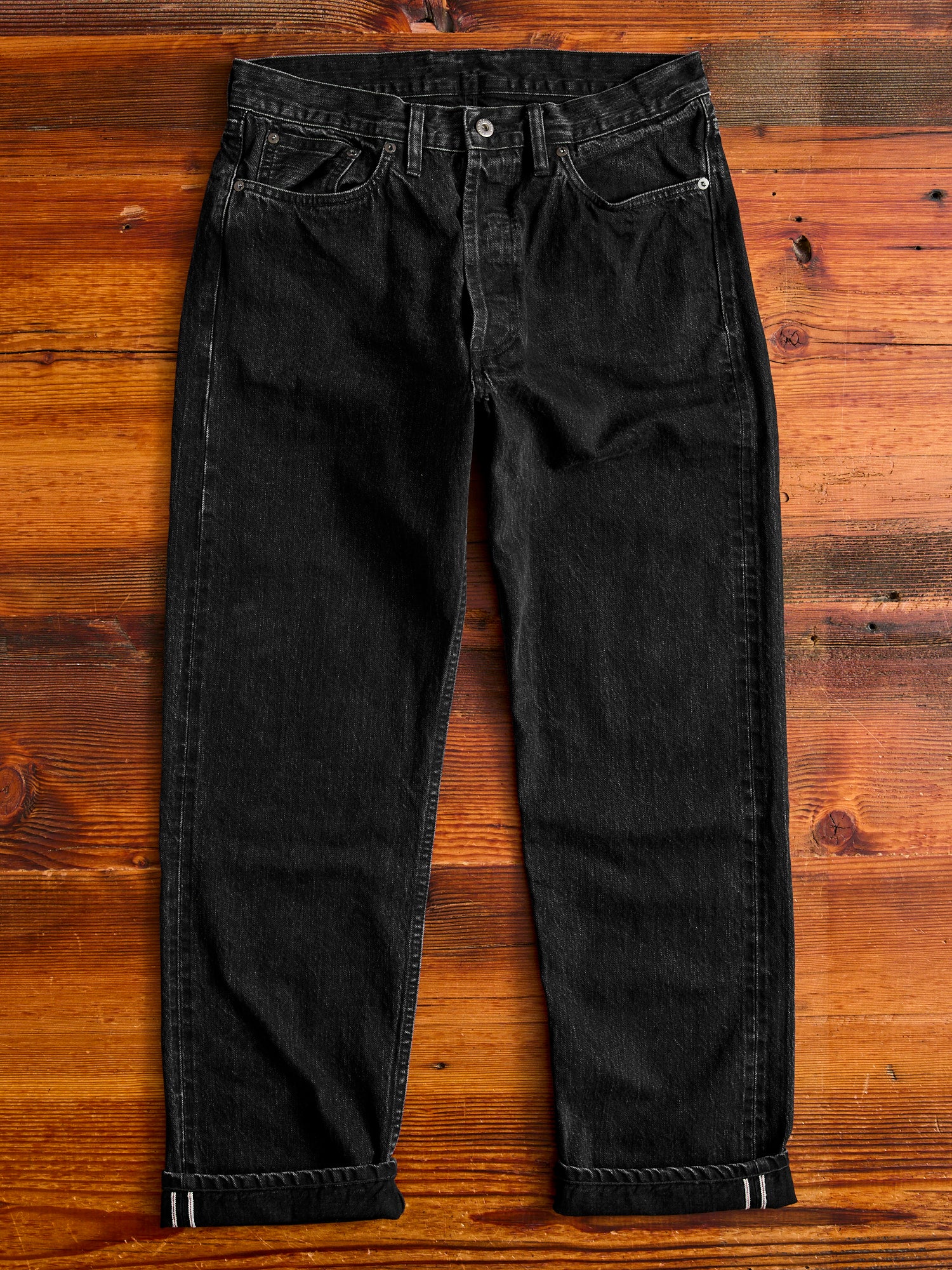 CS-222xs 12oz Stonewashed Double Black Selvedge Denim - Classic