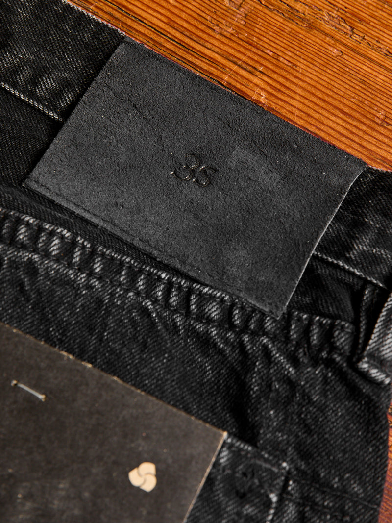 CS-222xs 12oz Stonewashed Double Black Selvedge Denim - Classic Straight Fit