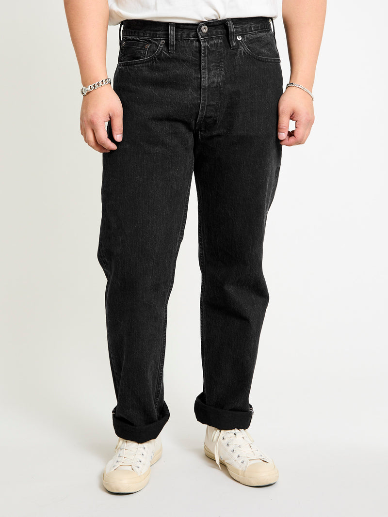 CS-222xs 12oz Stonewashed Double Black Selvedge Denim - Classic Straight Fit