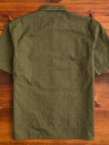 Safari Shirt in Drab Barkcloth
