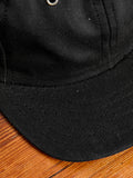 Waxed Canvas Baseball Cap in Black