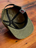 Waxed Canvas Baseball Cap in Olive