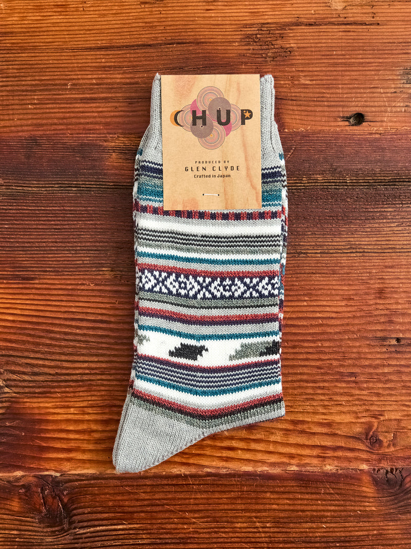 Monument Valley Sock in Light Grey