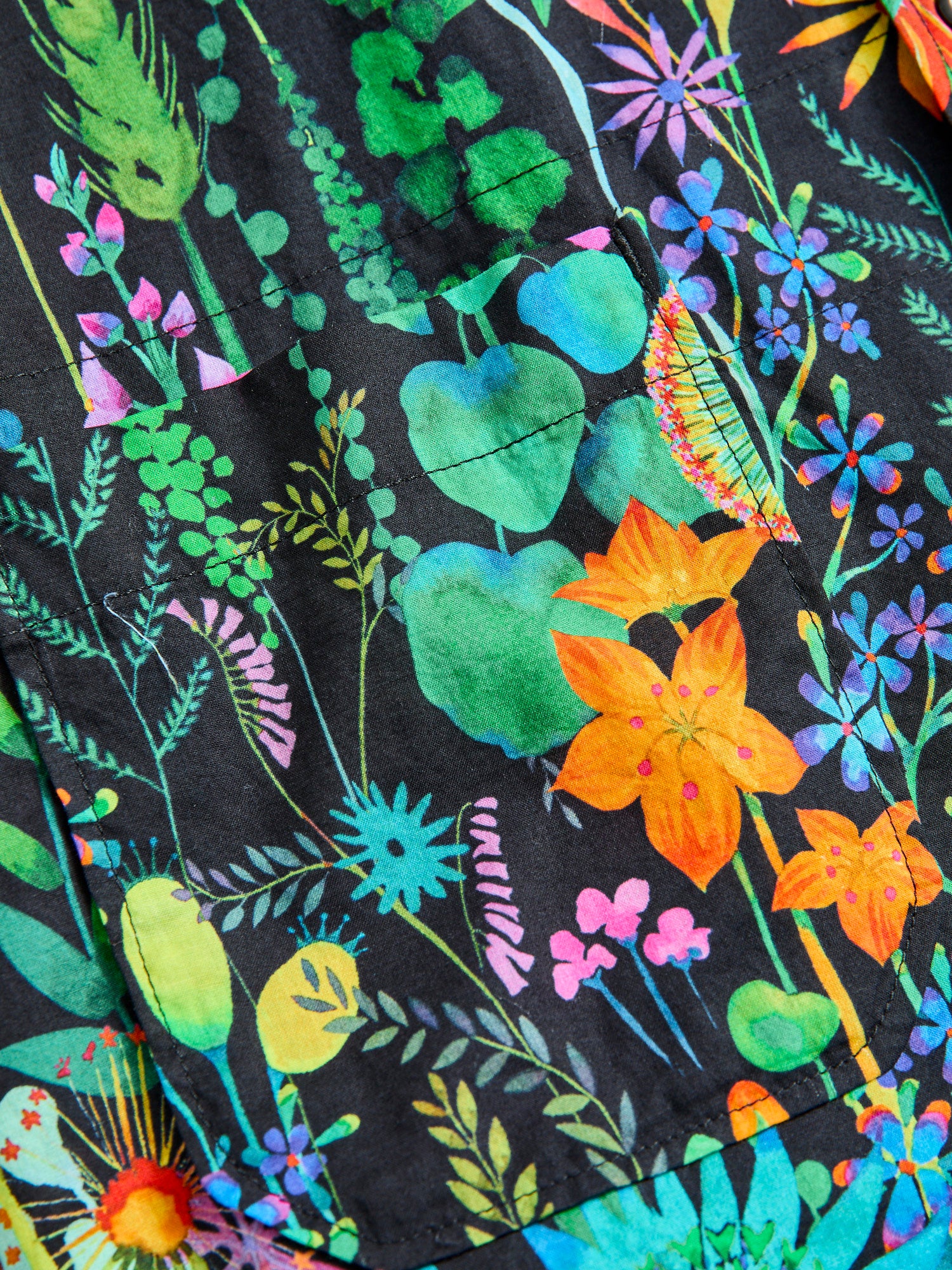 Camp Shirt in Black Floral Lawn – Blue Owl Workshop