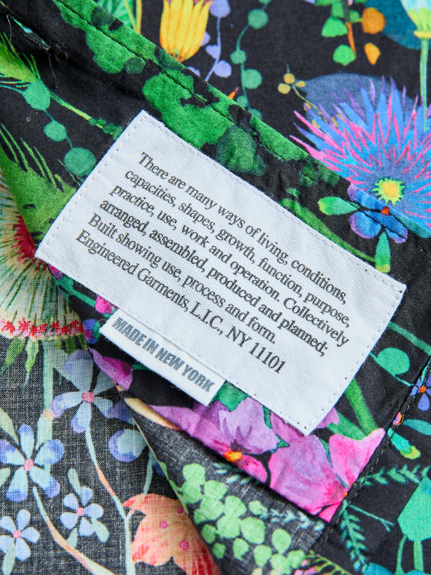 Camp Shirt in Black Floral Lawn – Blue Owl Workshop