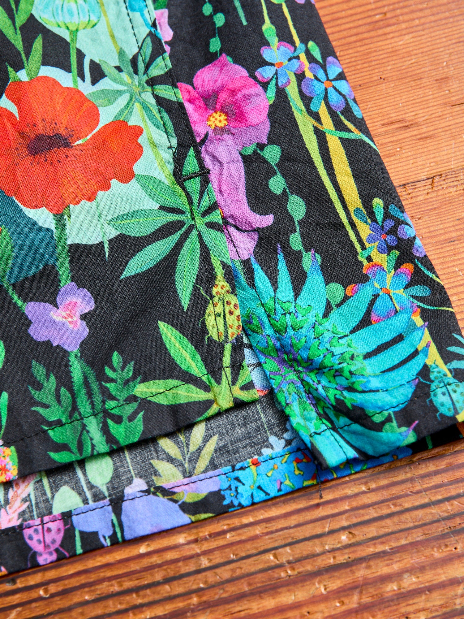 Camp Shirt in Black Floral Lawn – Blue Owl Workshop