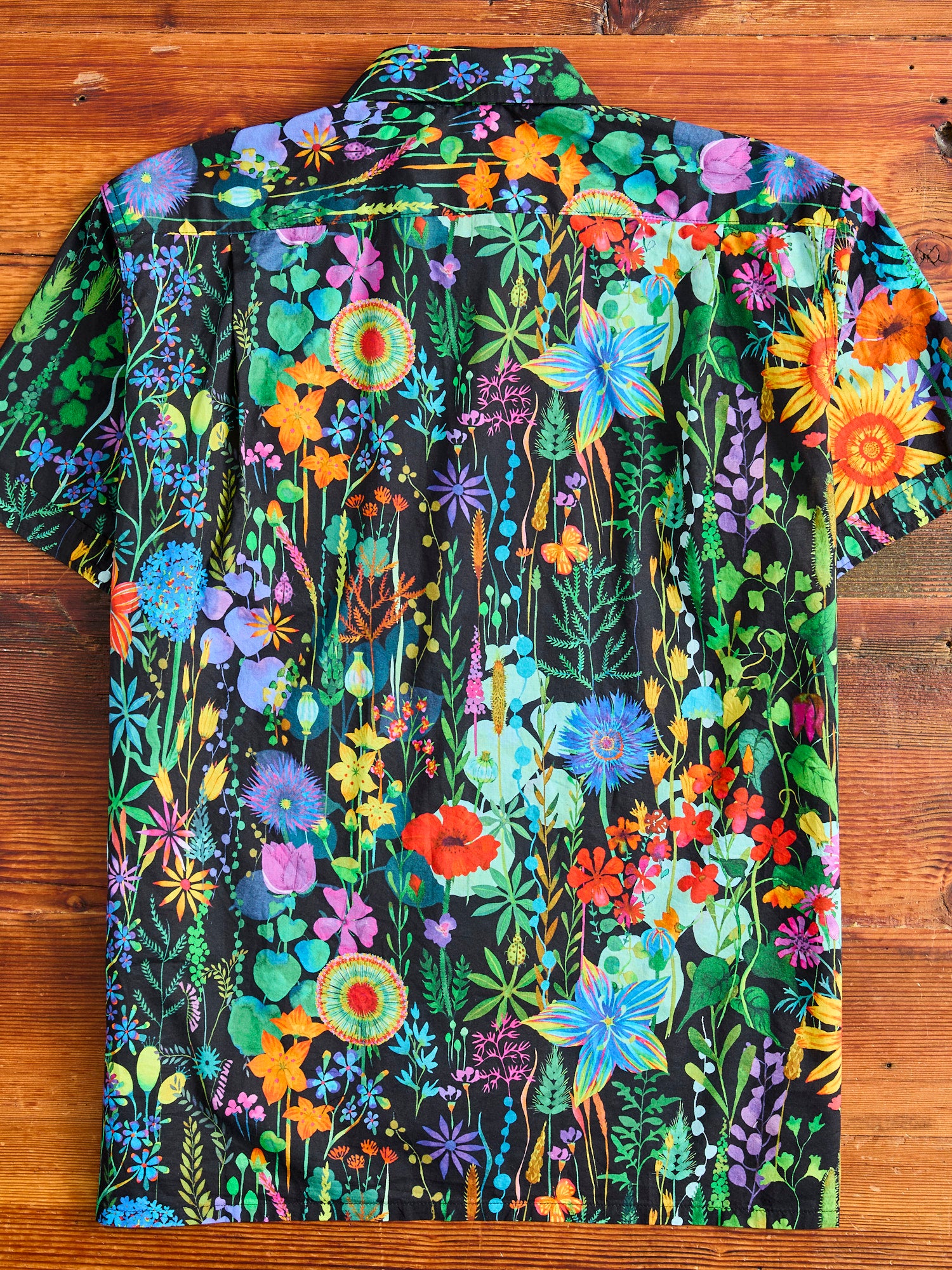 Camp Shirt in Black Floral Lawn – Blue Owl Workshop