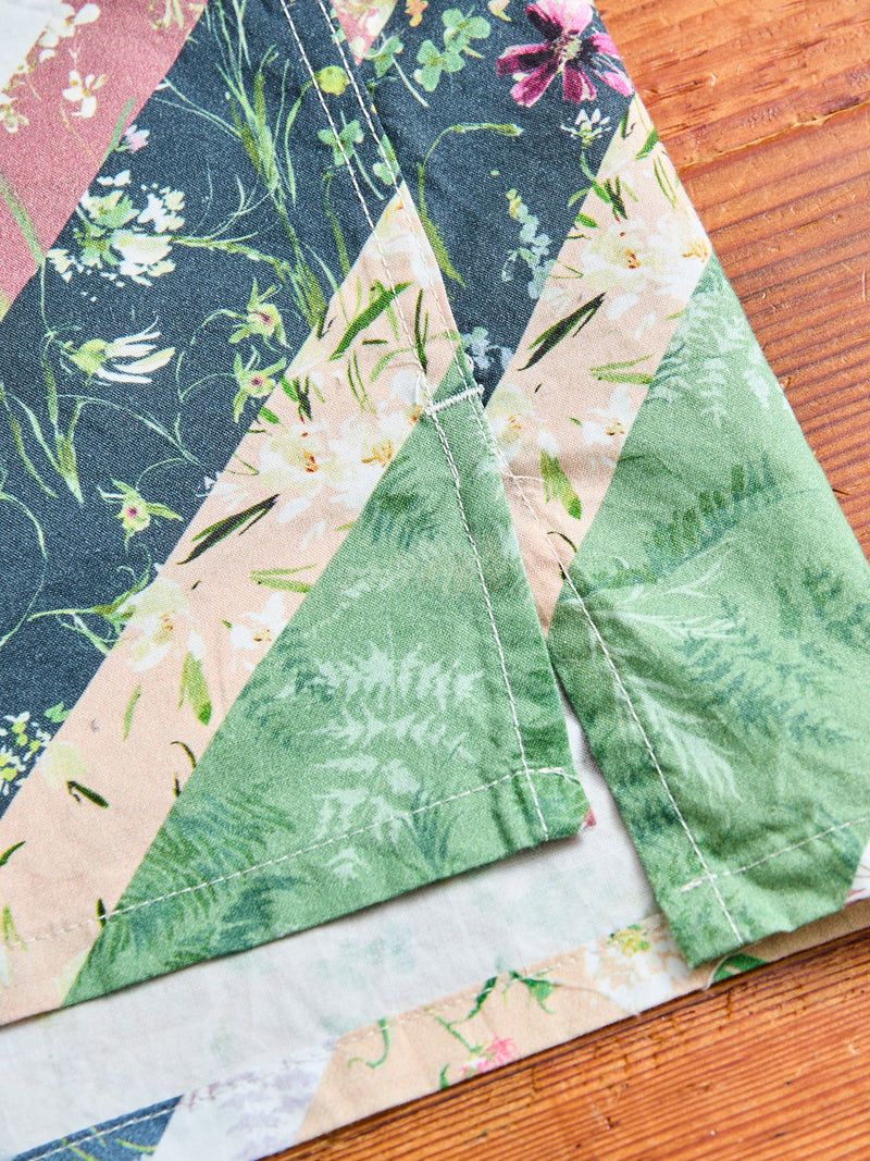 Camp Shirt in Navy Diagonal Print