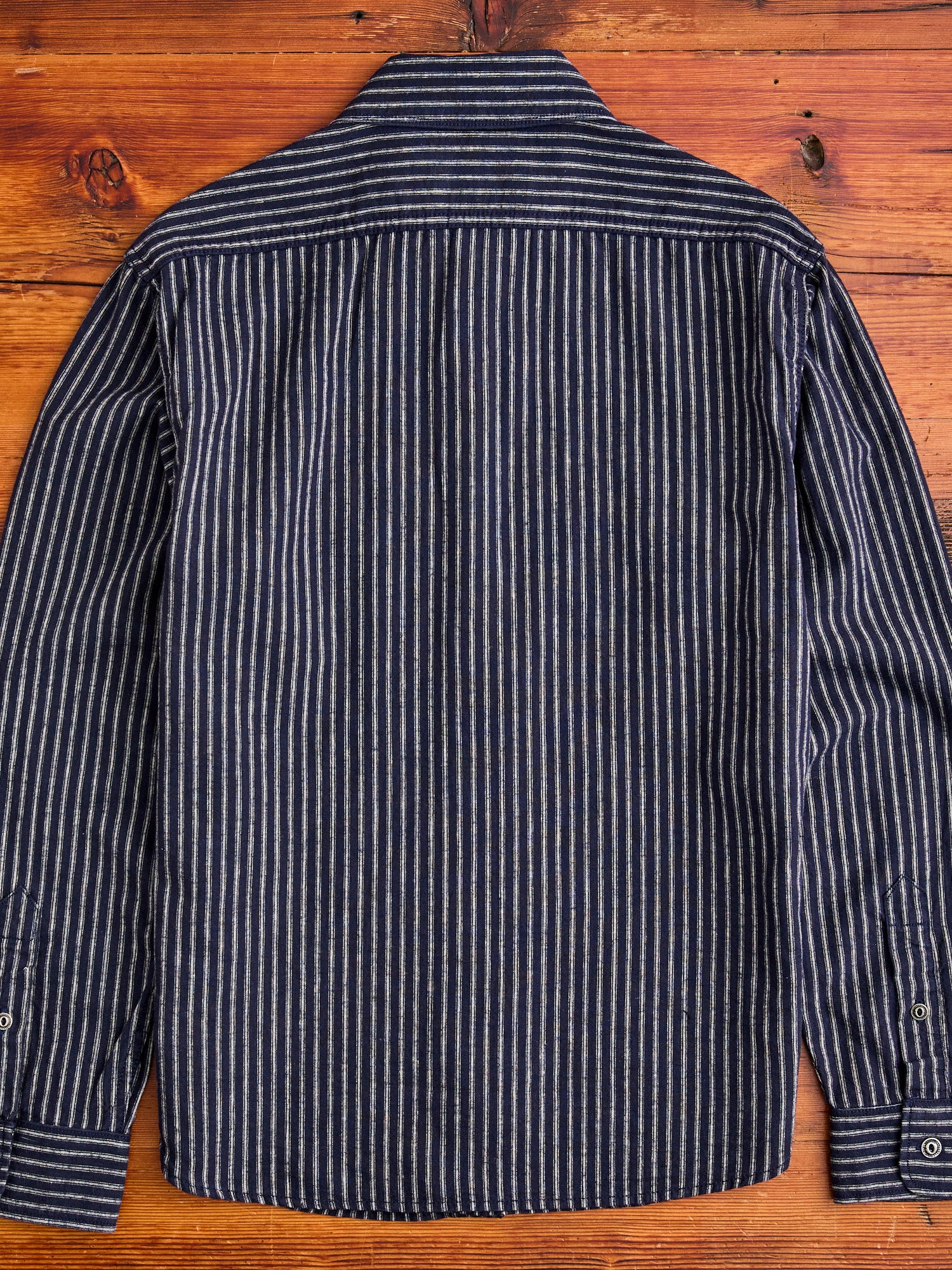 Rancho Stripe Work Shirt in Indigo – Blue Owl Workshop