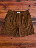 Mhor Shorts in Rust Paisley