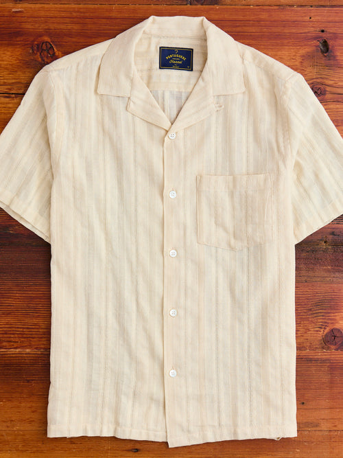 Almada Button-Up Shirt in Ecru