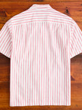 Beach Cabin Button-Up Shirt in Red