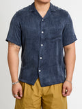 Optic Button-Up Shirt in Navy