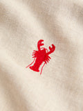 Lobster Button-Up Shirt in White