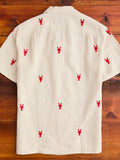 Lobster Button-Up Shirt in White