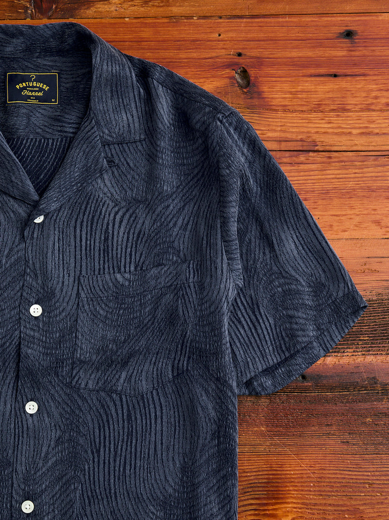 Optic Button-Up Shirt in Navy