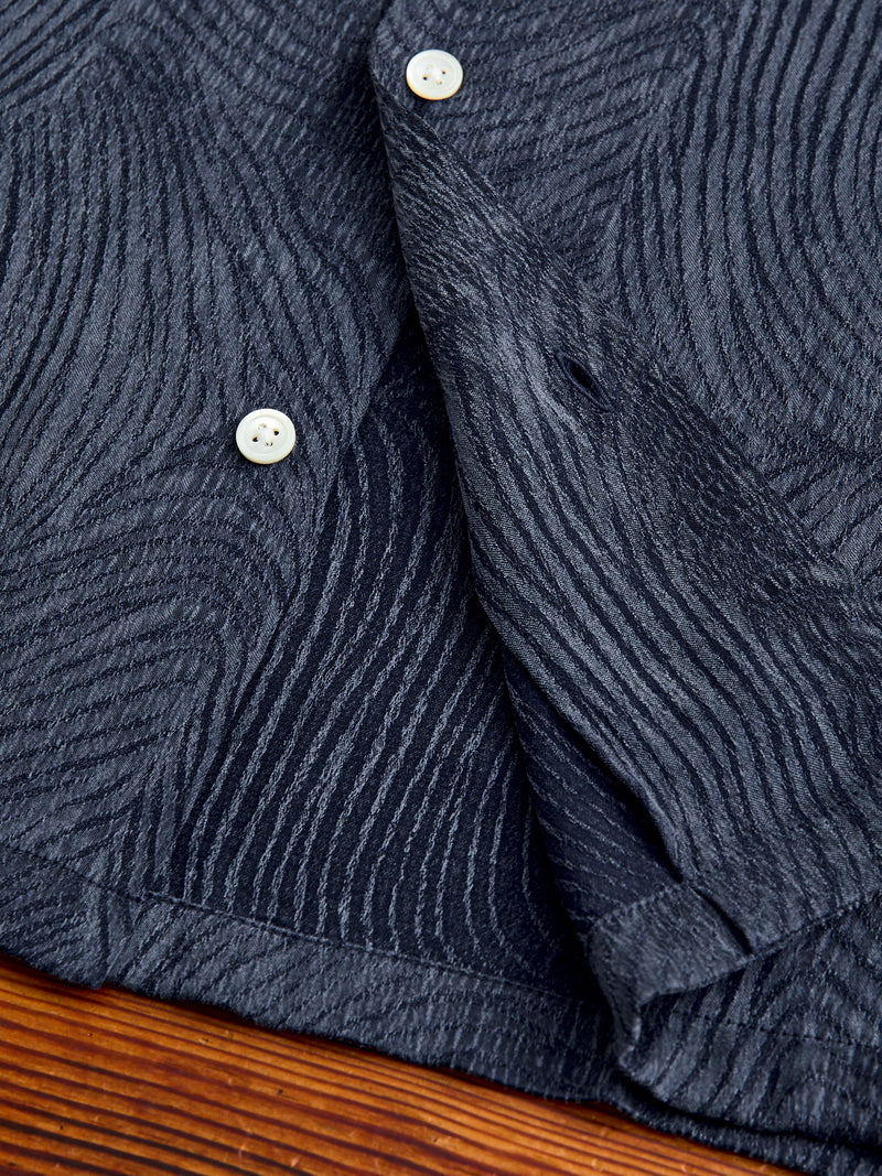 Optic Button-Up Shirt in Navy