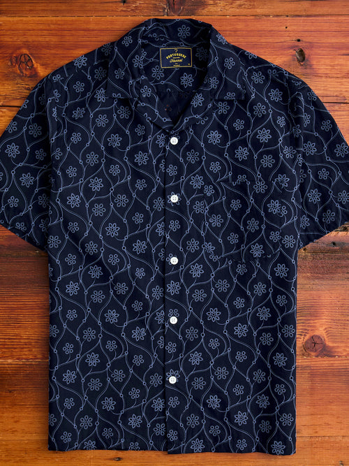 Rendi Button-Up Shirt in Navy
