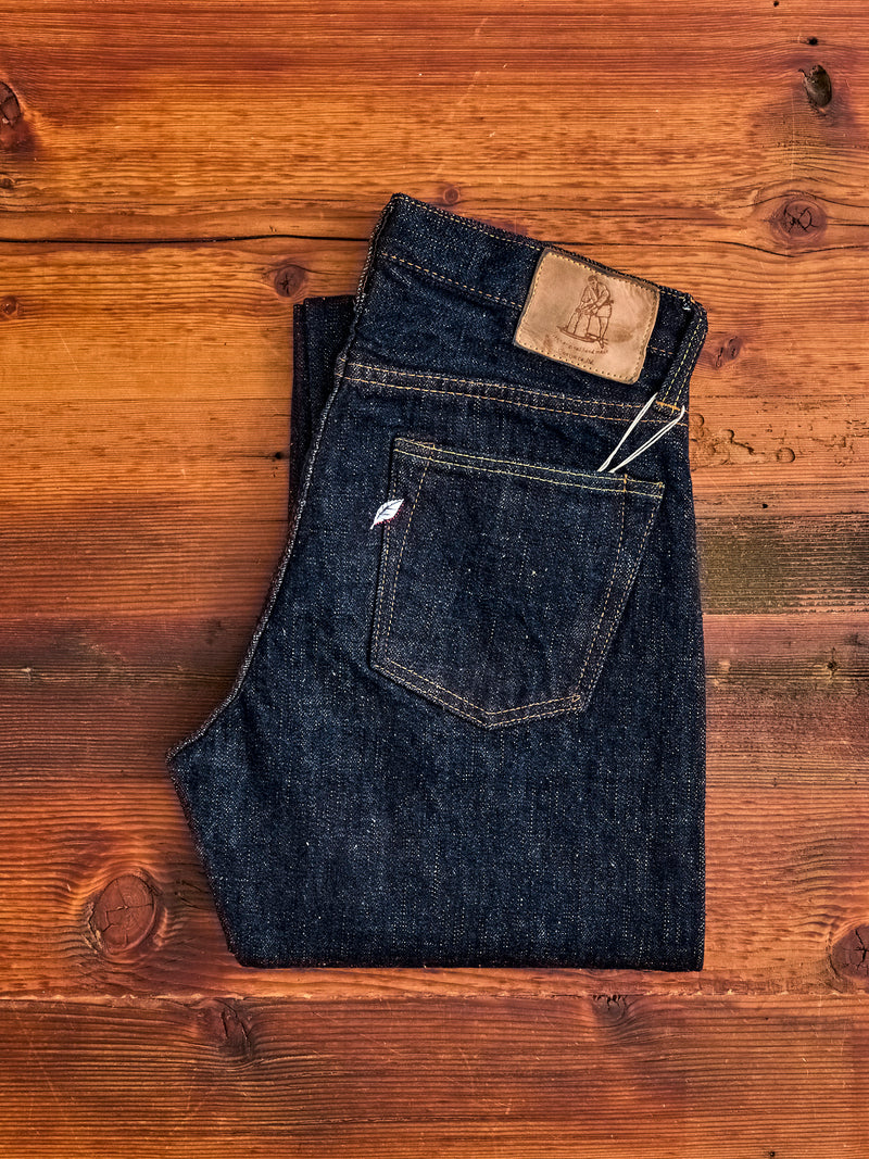 SLB-003 16.5oz Rinsed Selvedge Denim - Regular Straight Fit